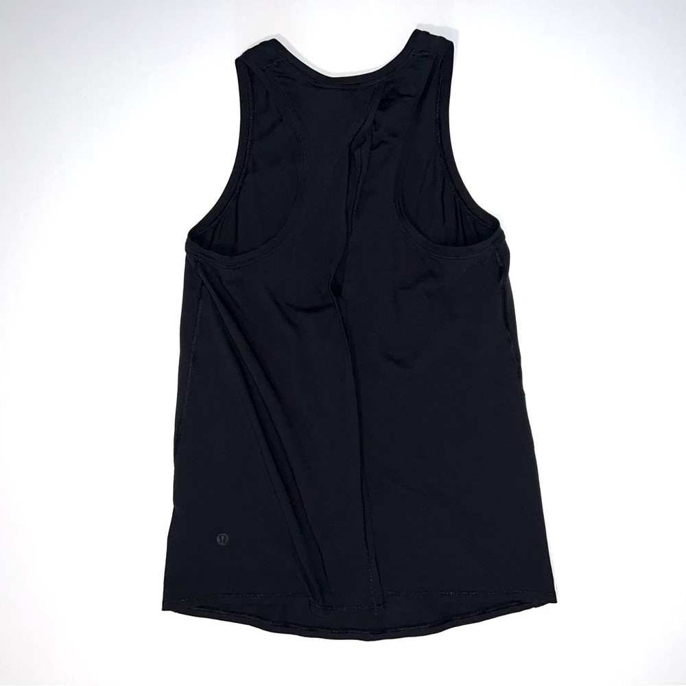 Lululemon All Tied Up Tank Top 4/XS/S Black Tie Back Yoga Shirt - Picture 5 of 13